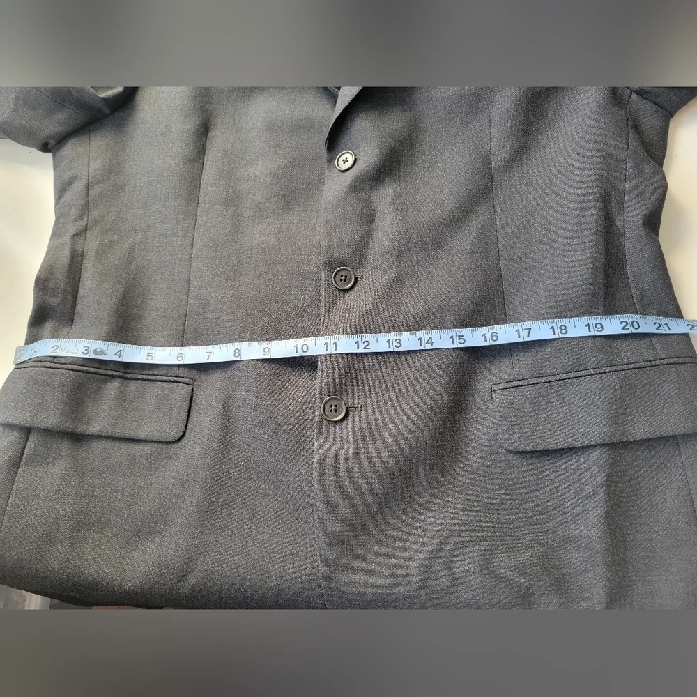 346 Brooks Brothers Stretch Wool Blazer Grey/Black in Size 43L